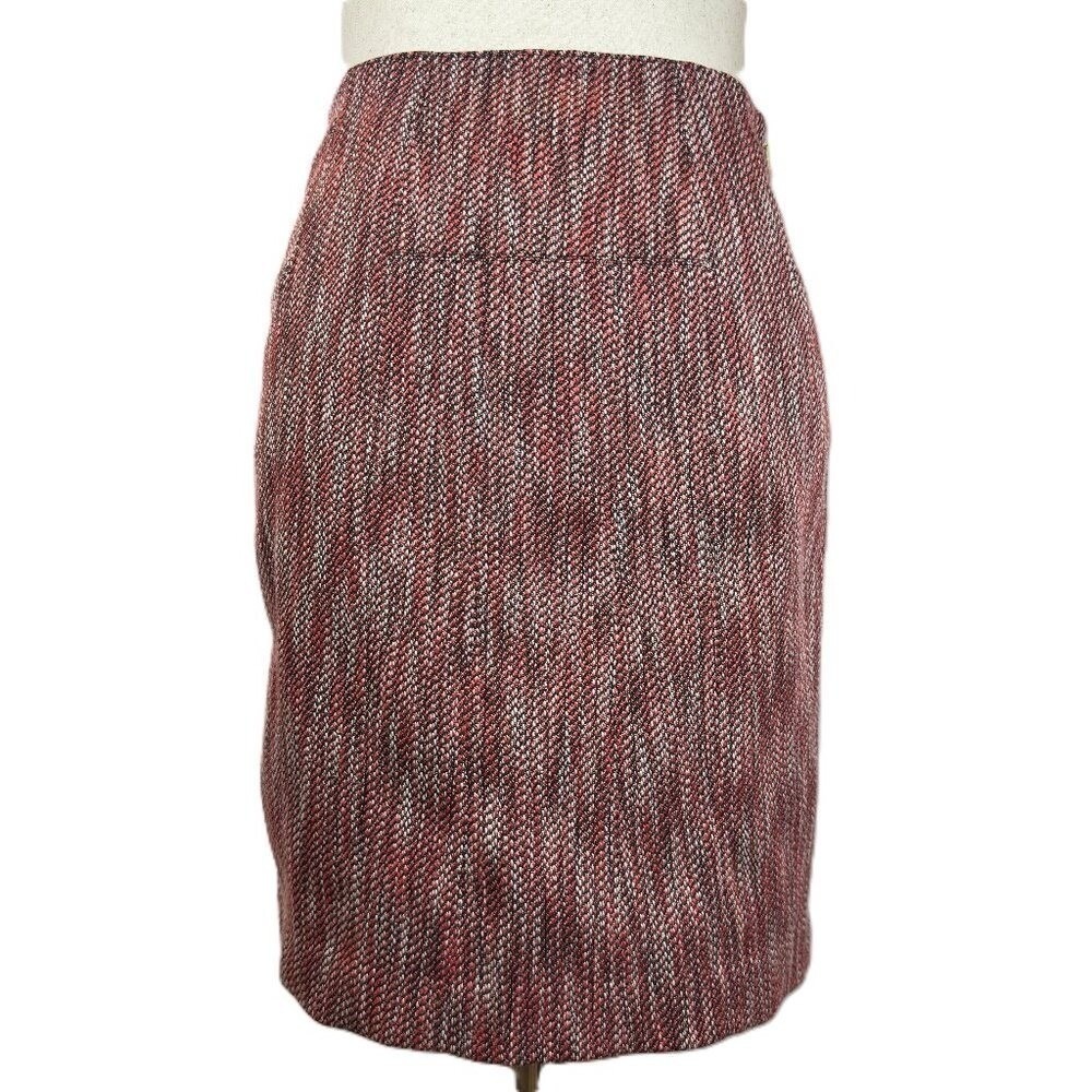 NEW Tahari Coral Tweed Pencil Skirt Lined Size 8 Career Workwear MSRP $88 - Picture 6 of 8